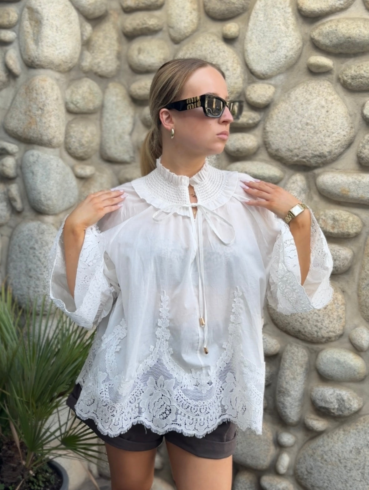 Rosélie Élodie – Koronkowa Bluzka Boho Premium